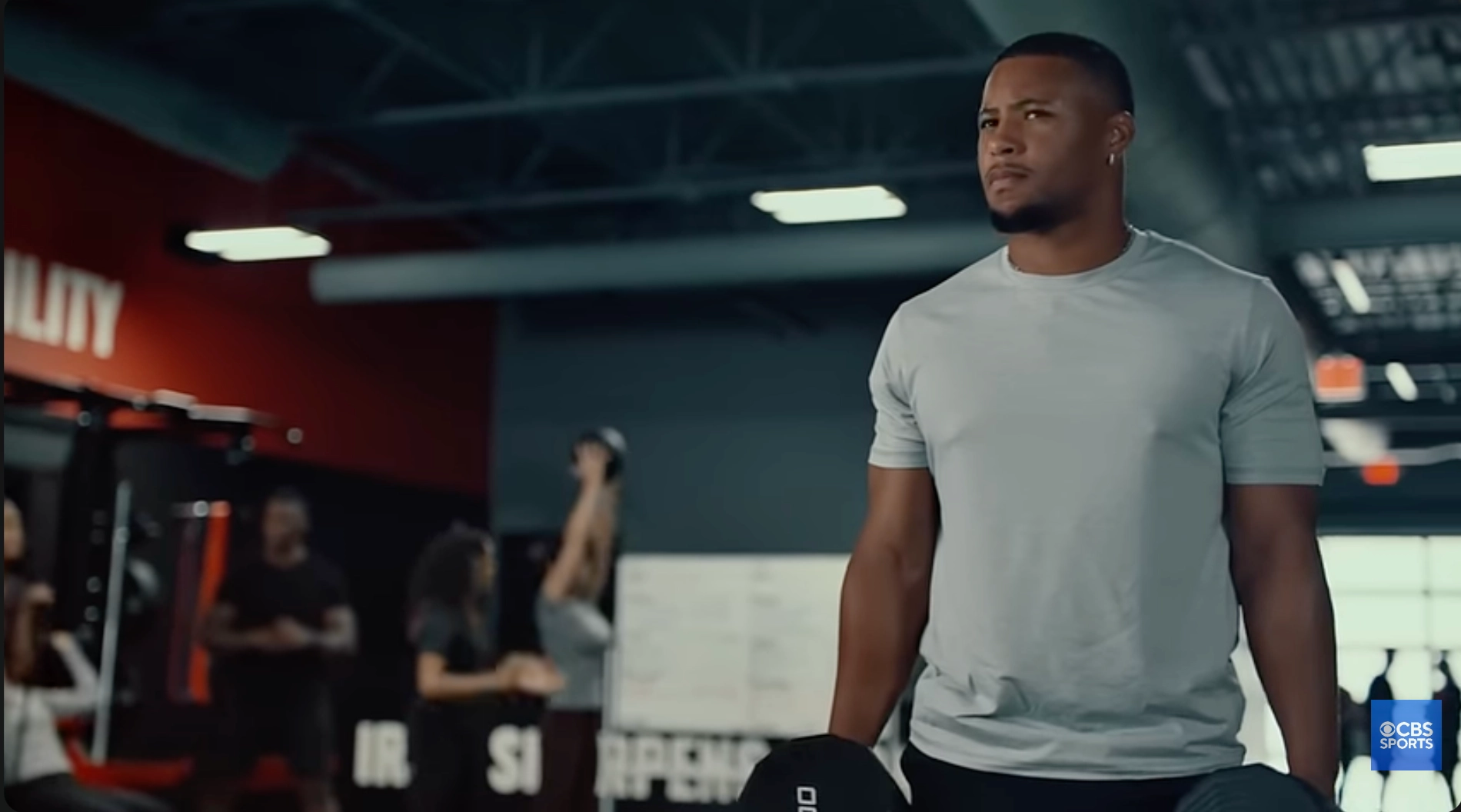 Saquon Barkley Films Wells Fargo Ad At D1 Peachtree Corners